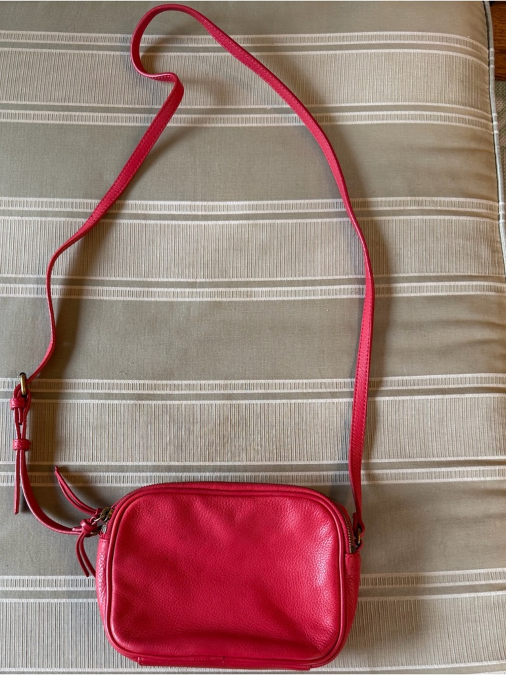 Mark & Graham Vibrant Coral Crossbody Bag